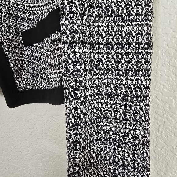 St.John Caviar Jacket Off-White/Black Size 12 - Picture 5 of 9